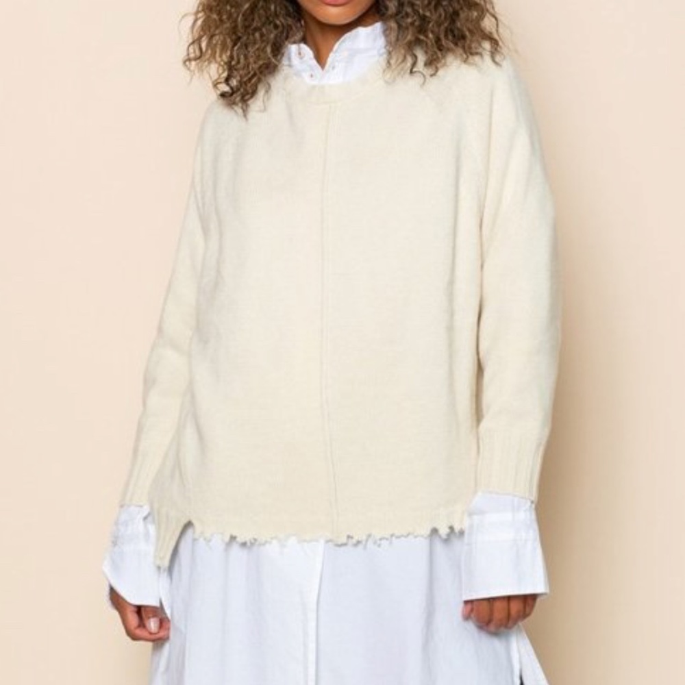 Hannah Wessel cashmere sweater, size XL